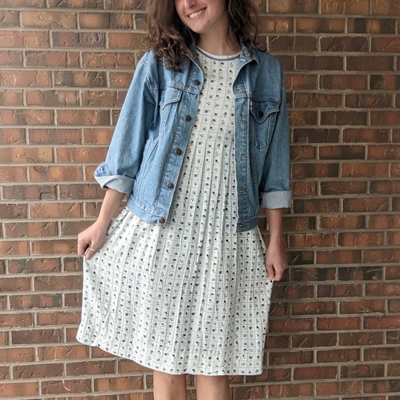 floral square midi summer dress - Picture 8 of 13